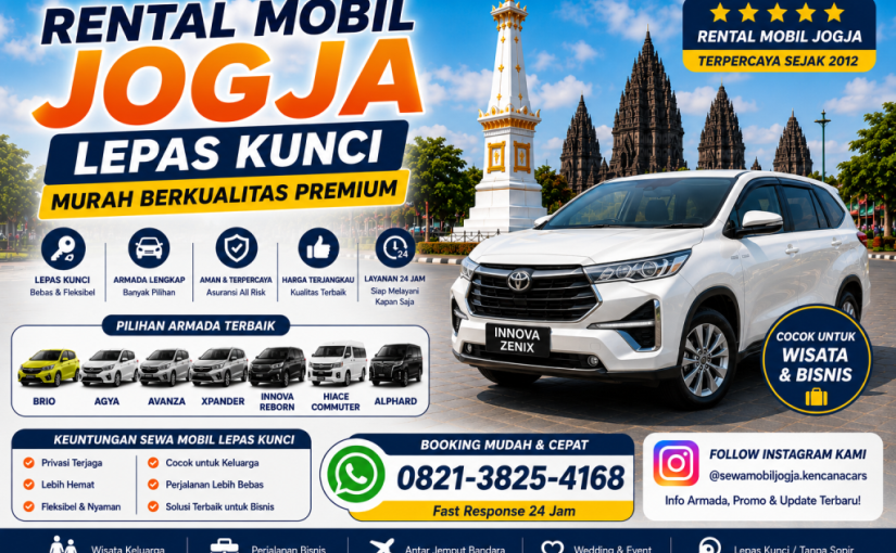 Rental Mobil Jogja Lepas Kunci Murah Berkualitas Premium