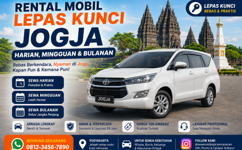 Rental Mobil Lepas Kunci Jogja Harian, Mingguan & Bulanan